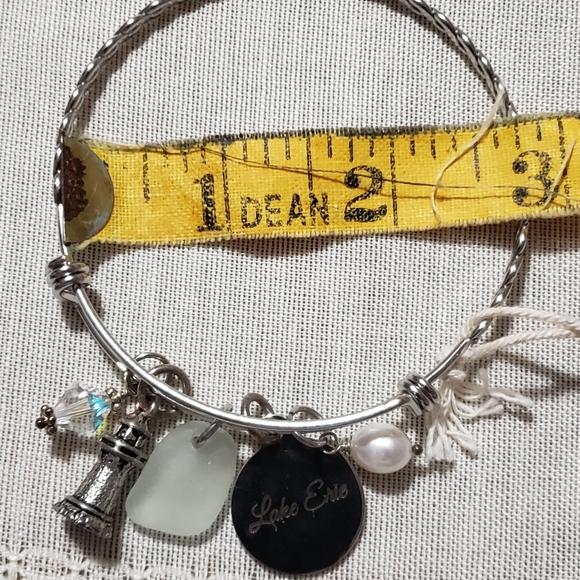 Handcrafted Silver Tone Bracelet By The "C" - Picture 4 of 5